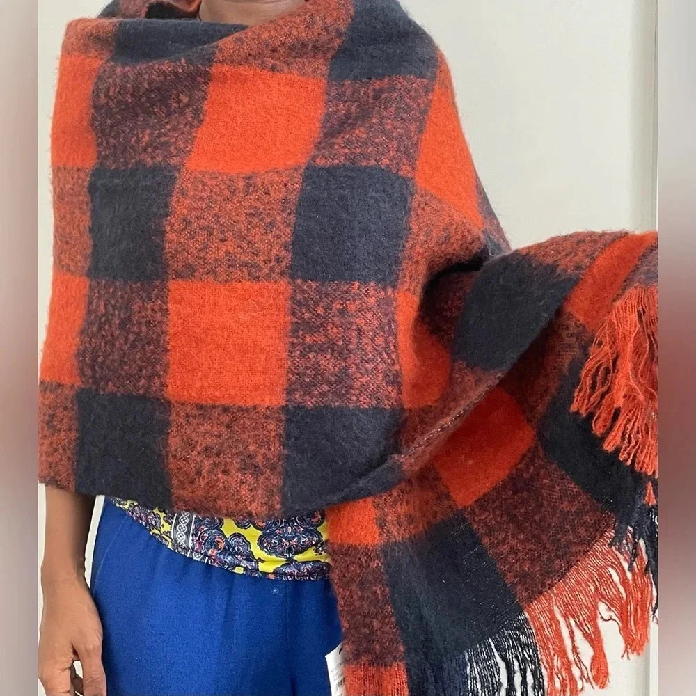 Modena 100% Acrylics  red wrap scarf